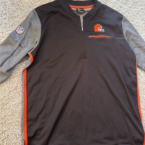 Nike Cleveland Browns NFL Dri-FIT 1/4 zip Men's Size L Football Nike